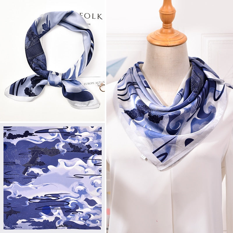 natural silk scarf
